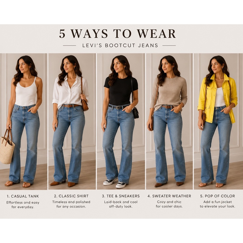 NWOT Levi's Classic Boot Cut Jeans Women's 14 Medium Wash Classic Stretch Denim - Picture 2 of 14